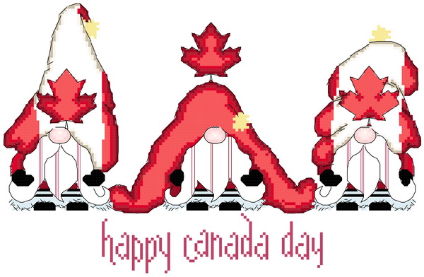 Gnomes Canada Day - Click for a closeup view